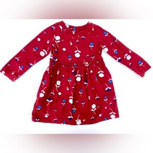 Hanna Andersson 4 Cranberries Red Floral Dress